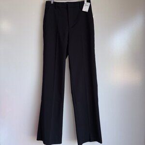 NWT Good American Trouser Pants Size 4/27 Black Zipper Pockets